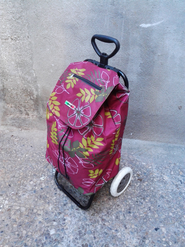 carrito compra loneta metal plastico 75-103x37x32 1u